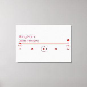 Uw favoriete muziek  canvas afdruk