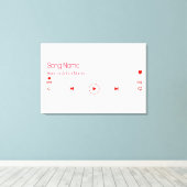 Uw favoriete muziek  canvas afdruk (Insitu (Houten vloer))