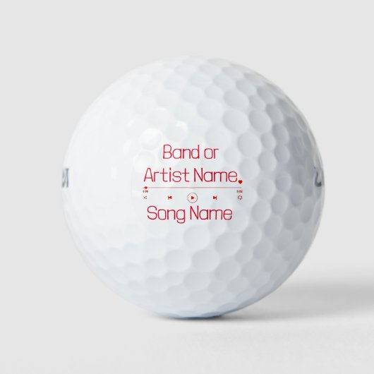 Uw favoriete muziek golfballen (Voorkant)