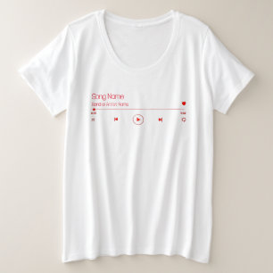 Uw favoriete muziek  grote maat t-shirt