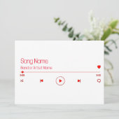 Uw favoriete muziek kaart (Staand voorkant)