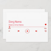 Uw favoriete muziek kaart (Voorkant / Achterkant)