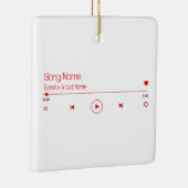 Uw favoriete muziek  keramisch ornament (Rechts)