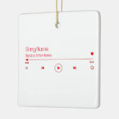 Uw favoriete muziek  keramisch ornament (Links)