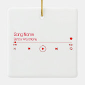 Uw favoriete muziek  keramisch ornament (Achterkant)