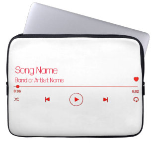 Uw favoriete muziek laptop sleeve