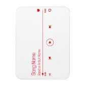 Uw favoriete muziek magneet (Verticaal)