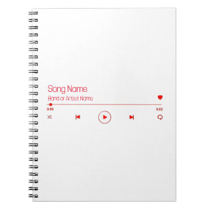 Uw favoriete muziek notitieboek