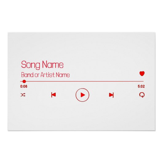 Uw favoriete muziek  perfect poster (Voorkant)