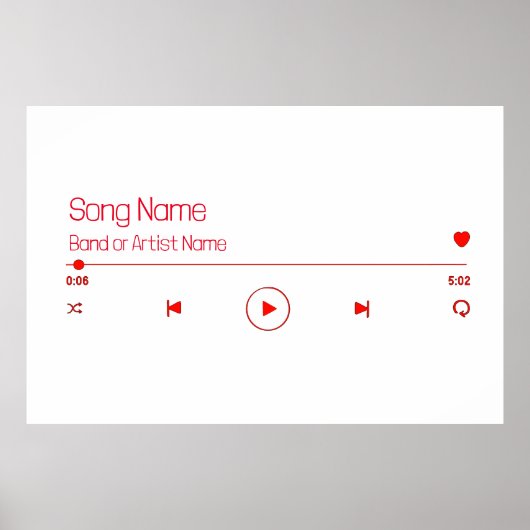 Uw favoriete muziek  poster (Voorkant)