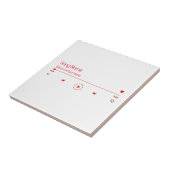 Uw favoriete muziek  tegeltje (Zijkant)