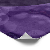 Uw favoriete Paarse Grunge-pantsercirkels van het  Poster (Hoek)