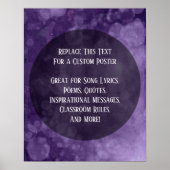 Uw favoriete Paarse Grunge-pantsercirkels van het  Poster (Voorkant)