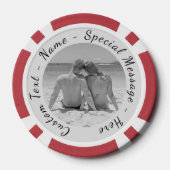 Uw favoriete Photo Poker Chips met aangepaste teks (Achterkant)
