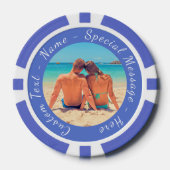 Uw favoriete Photo Poker Chips met aangepaste teks (Voorkant)