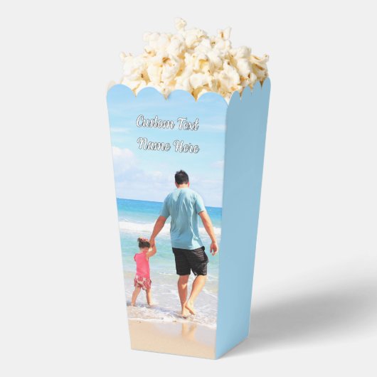 Uw favoriete Photo Popcorn Box met aangepaste teks Bedankdoosjes (Popped)