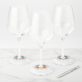 Uw favoriete Photo Wine Glass Label en aangepaste  (Set)