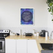 Uw favoriete prijsopgave voor helder blauw uiteind poster