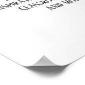 Uw favoriete quote Eenvoudig Zwart op Wit Poster (Hoek)