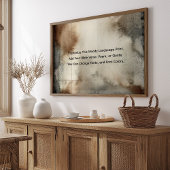 Uw favoriete quote of Gezegde hier Moody Wall Art Poster