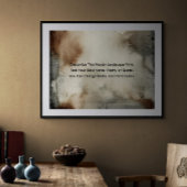 Uw favoriete quote of Gezegde hier Moody Wall Art Poster