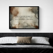 Uw favoriete quote of Gezegde hier Moody Wall Art Poster