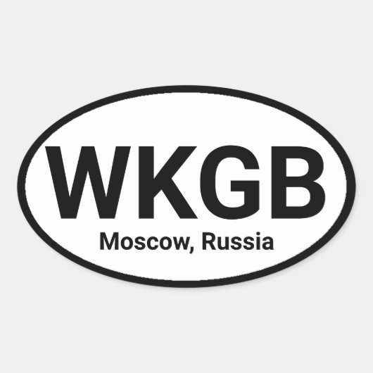 Uw favoriete radiostation ovale sticker (Voorkant)