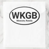 Uw favoriete radiostation ovale sticker (Tas)