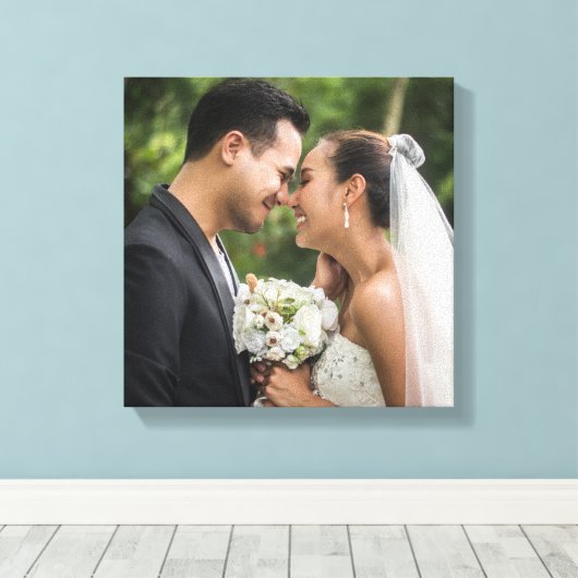 Uw favoriete trouwfoto canvas afdruk (Insitu (Houten vloer))