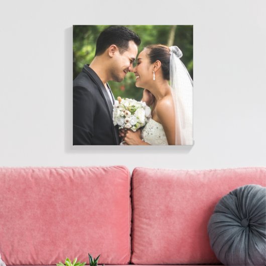 Uw favoriete trouwfoto canvas afdruk (Insitu (Woonkamer))
