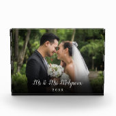 Uw favoriete trouwfoto Script Naam Datum Fotoblokken (Voorkant)