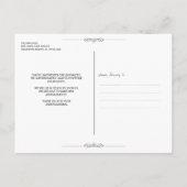 Uw feestgebeurtenis heeft handgeschreven script ui aankondigingskaart (Achterkant)