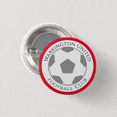 Uw Football Club Name Button (Voorkant /achterkant)