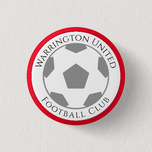 Uw Football Club Name Button (Voorkant)