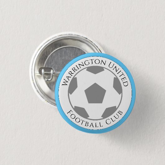 Uw Football Club Name Button (Voorkant /achterkant)