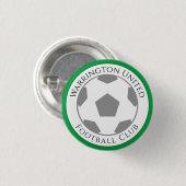 Uw Football Club Name Button (Voorkant /achterkant)