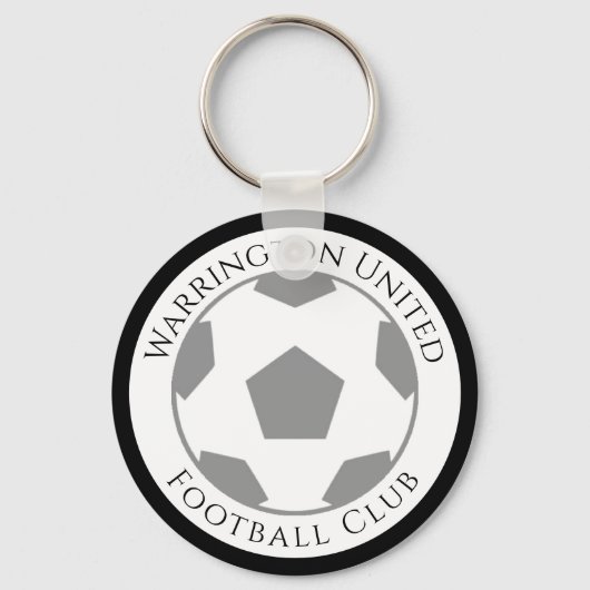 Uw Football Club Name Sleutelhanger (Voorkant)