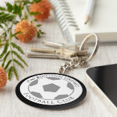 Uw Football Club Name Sleutelhanger (Zijkant)