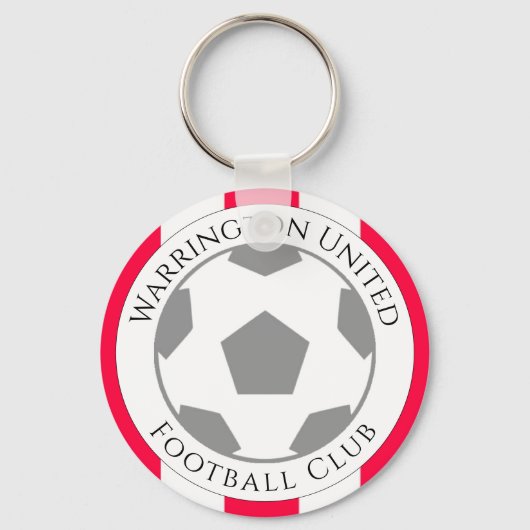 Uw Football Club Name Sleutelhanger (Voorkant)