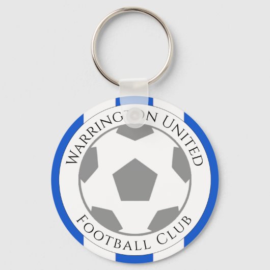 Uw Football Club Name Sleutelhanger (Voorkant)