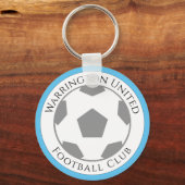 Uw Football Club Name Sleutelhanger (Achterkant)