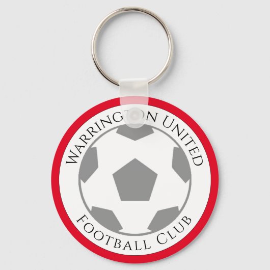 Uw Football Club Name Sleutelhanger (Achterkant)