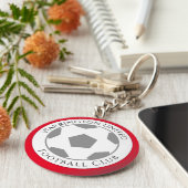 Uw Football Club Name Sleutelhanger (Zijkant)