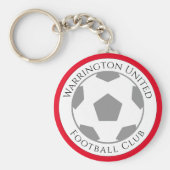 Uw Football Club Name Sleutelhanger (Voorkant)