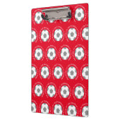 Uw Football Team in Rode Football Coach Klembord (Links)