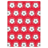 Uw Football Team in Rode Football Coach Klembord (Achterkant)