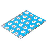 Uw Football Team in Sky Blue Notitieboek (Linkerzijde)