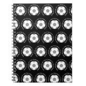 Uw Football team in zwart-wit Notitieboek (Voorkant)