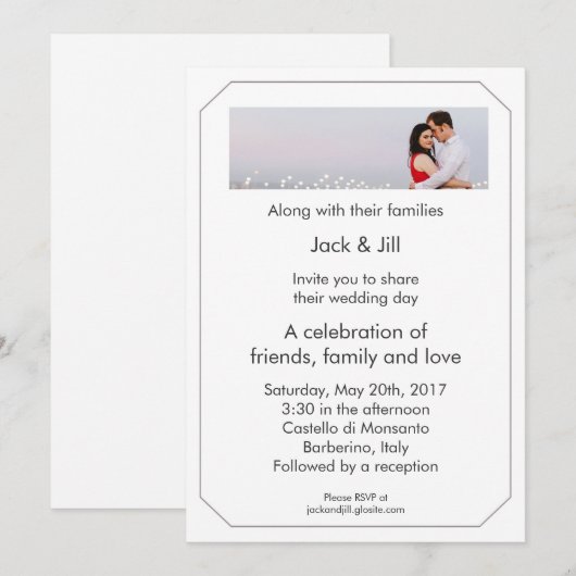 Uw foto 13x18 cm kaart (Voorkant / Achterkant)