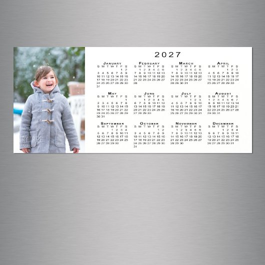 Uw Foto 2027 Agenda Witte Magneet